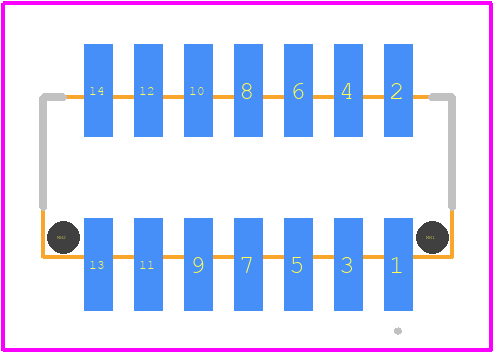 4-174639-4 - TE Connectivity PCB footprint - Other - Other - 4-174639-4-1