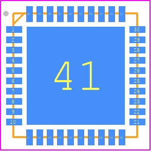 HMC834LP6GE - Analog Devices PCB footprint - Quad Flat No-Lead - Quad Flat No-Lead - LFCSP:LEADFRM CHIP SCALE_2023