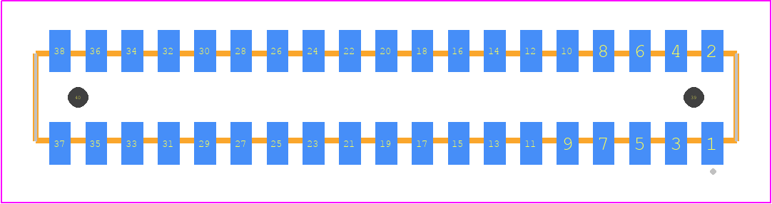 CLP-119-02-F-D-A-K - SAMTEC PCB footprint - Other - Other - CLP-119-02-XXX-D-A-K