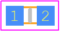 CRGH0603F1K3 - TE Connectivity PCB footprint - Resistor Chip - Resistor Chip - CRGH0603