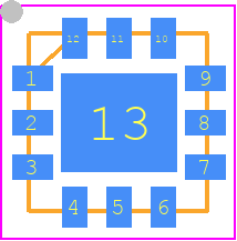ADXL316WBCSZ - Analog Devices PCB footprint - Quad Flat No-Lead - Quad Flat No-Lead - UD-QFN-12_2021