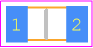 CRCW1206137KFKTA - Vishay PCB footprint - Resistor Chip - Resistor Chip - CRCW1206