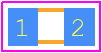 ECJ-1VC1H030C - Panasonic PCB footprint - Capacitor Chip Non-polarised - Capacitor Chip Non-polarised - 0603 2