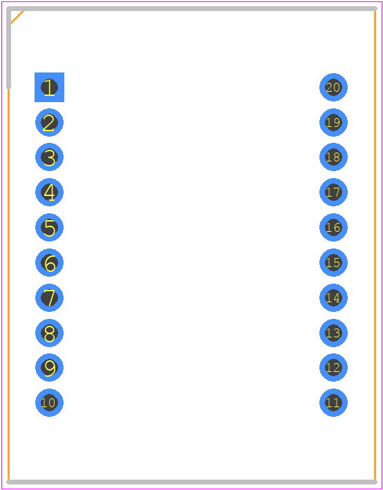 LTP-3862G - Lite-On PCB footprint - Dual-In-Line Sockets - Dual-In-Line Sockets - LTP-3862G