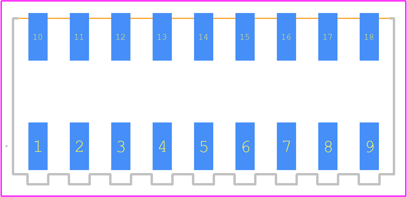 1473570000 - Weidmüller PCB footprint - Other - Other - 1473570000-2