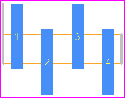 146129-2 - TE Connectivity PCB footprint - Header, Unshrouded - Single Row Staggered SMD Pin - Header, Unshrouded - Single Row Staggered SMD Pin - 146129-2
