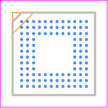 ADUC7120BBCZ - Analog Devices PCB footprint - BGA - BGA - ADUC7120BBCZ-s