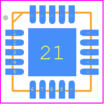 SA616BS,115 - NXP PCB footprint - Quad Flat No-Lead - Quad Flat No-Lead - SA616BS,115