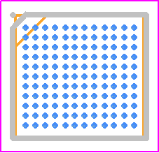 STM32H7B3QIY6QTR - STMicroelectronics PCB footprint - BGA - BGA - WLCSP132132 balls, 4.57 x 4.37 mm, 0.35 mm pitch