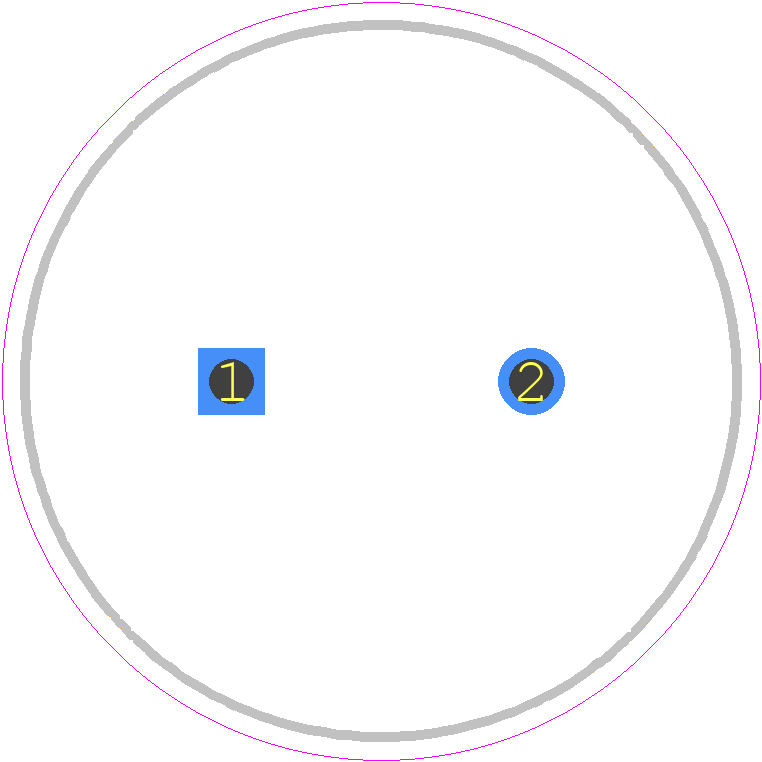 B41858C9477M000 - TDK PCB footprint - Capacitor, Polarized Radial Diameter - Capacitor, Polarized Radial Diameter - B41858C9477M000