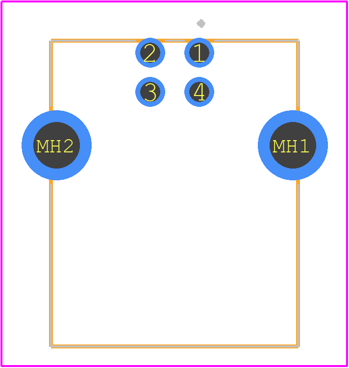 806-KUSBXHT-BS1NOHRF - Kycon PCB footprint - Other - Other - 806-KUSBXHT-BS1NOHRF-4