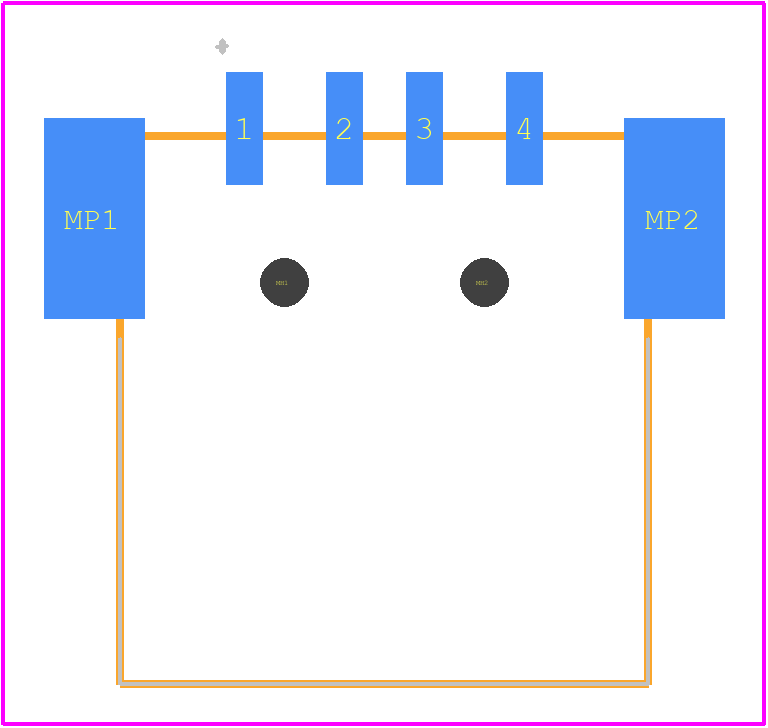 USB-A-S-F-B-SM2-R-TR - SAMTEC PCB footprint - Other - Other - USB-A-S-F-B-SM2-R-TR-3