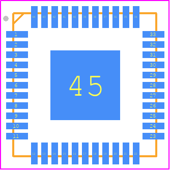 SY58040UMY - Microchip PCB footprint - Quad Flat No-Lead - Quad Flat No-Lead - 44 QFN*