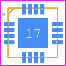 ISL22323WFR16Z - Renesas Electronics PCB footprint - Quad Flat No-Lead - Quad Flat No-Lead - L16.4x4A-20.
