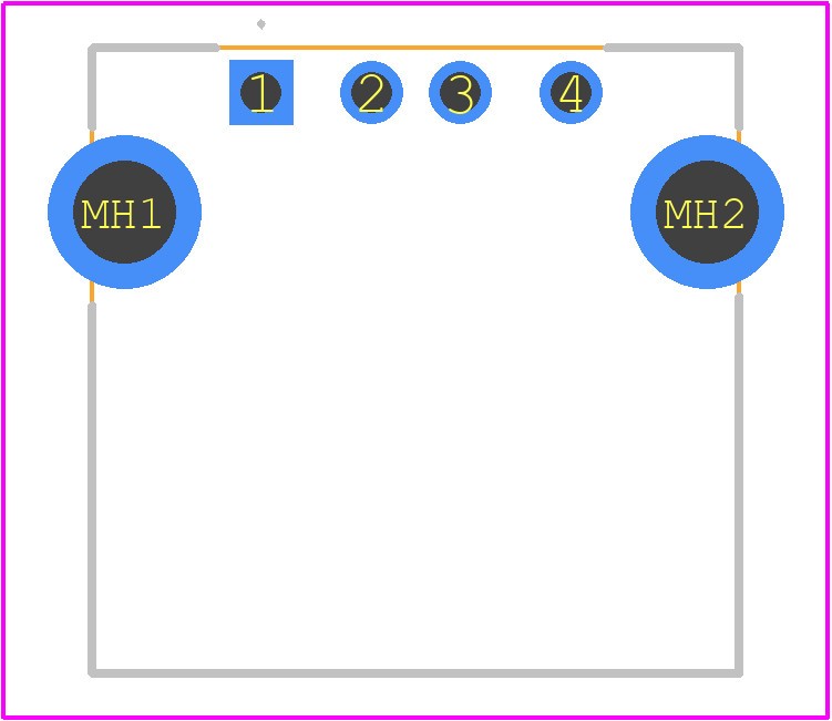 USB-A-S-S-B-TH - SAMTEC PCB footprint - Other - Other - USB-A-S-S-B-TH-4