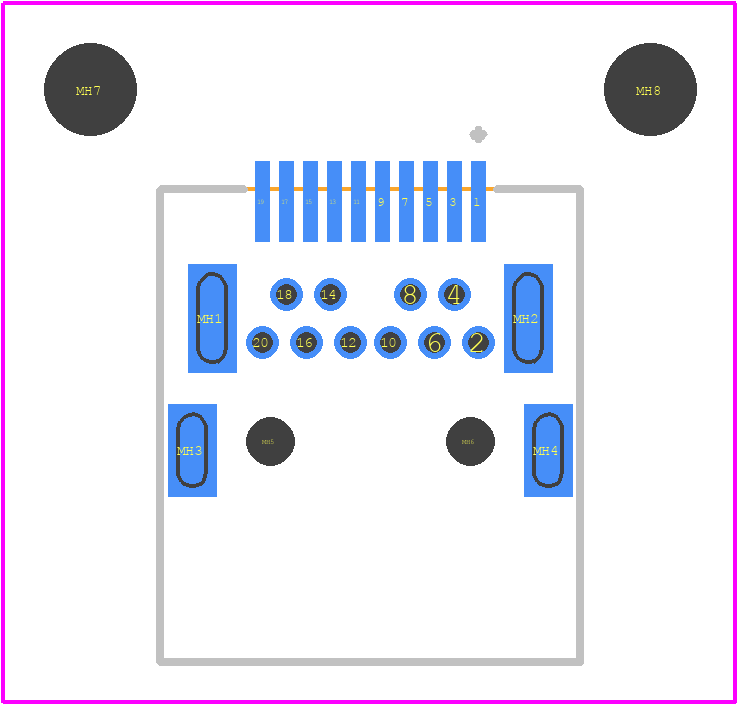 09455511000 - HARTING PCB footprint - Other - Other - 09455511000