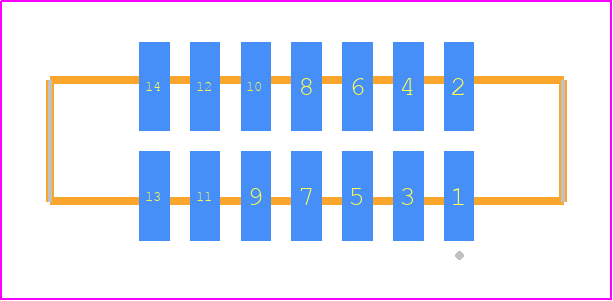 SFM-107-L2-SM-D - SAMTEC PCB footprint - Other - Other - SFM-107-YY-ZZ-D