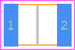 ERJ-12SF8202U - Panasonic PCB footprint - Resistor Chip - Resistor Chip - ERJ12 (1812)