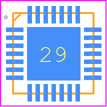 MP6531AGR-Z - Monolithic Power Systems (MPS) PCB footprint - Quad Flat No-Lead - Quad Flat No-Lead - DCK (R-PDSO-G6)QFN-28 (4mmx4mm)