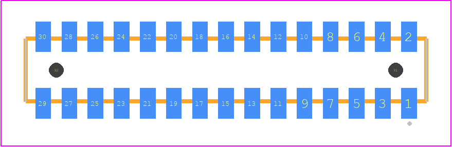 CLP-115-02-F-D-A-K-TR - SAMTEC PCB footprint - Other - Other - CLP-115-02-XXX-D-A-K-TR