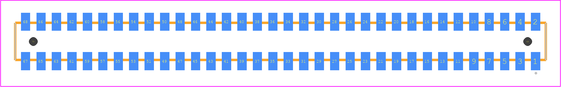 CLP-134-02-L-D-A-K-TR - SAMTEC PCB footprint - Other - Other - CLP-134-02-XXX-D-A-K-TR