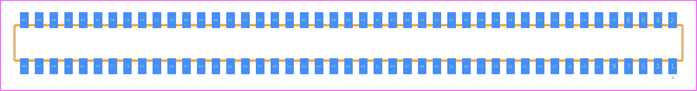 CLP-145-02-F-DH - SAMTEC PCB footprint - Other - Other - CLP-145-02-YYY-DH