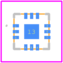 XHF-63M+ - Mini-Circuits PCB footprint - Other - Other - XHF-63M+-3