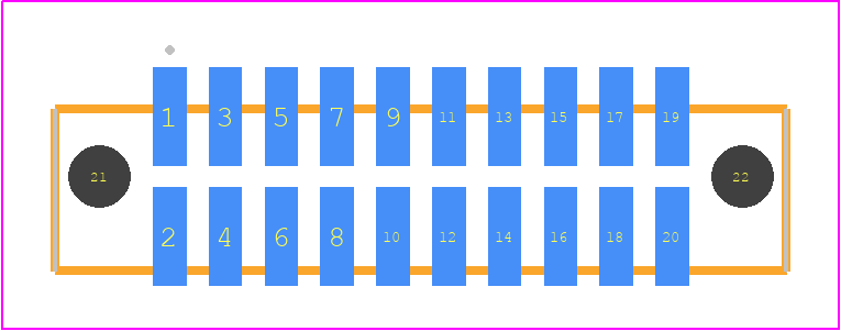 SFML-110-T2-L-D-A - SAMTEC PCB footprint - Other - Other - SFML-110-SS-YYY-D-A
