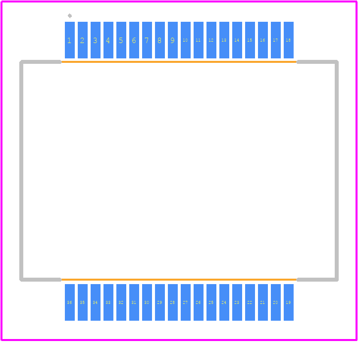 TDA75610LVPDTR - STMicroelectronics PCB footprint - Other - Other - PowerSO36 (slug up)