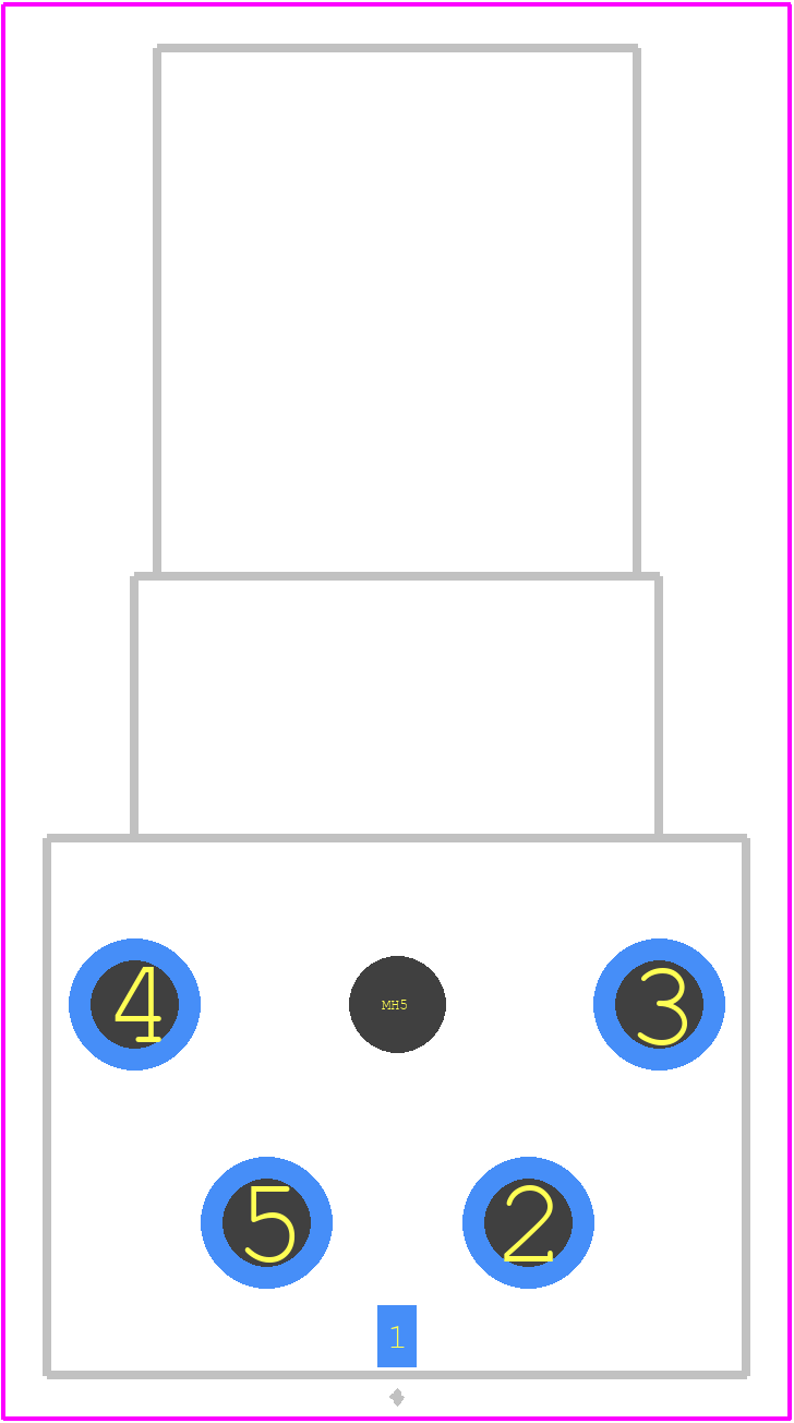 BNC(75)-PLR-PC-12G-1 footprint, schematic symbol and 3D model by Hirose