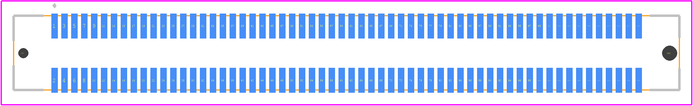 10147614-121406LF - Amphenol Communications Solutions PCB footprint - Other - Other - 10147614-121406LF-1