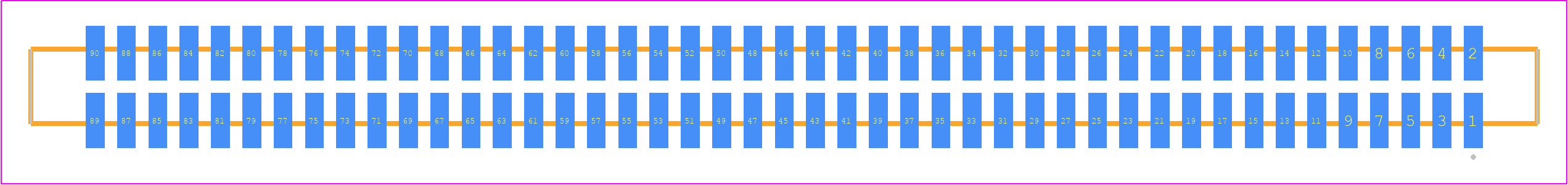 SFM-145-02-H-D - SAMTEC PCB footprint - Other - Other - SFM-145-YY-ZZ-D