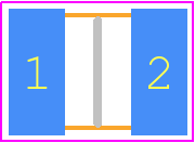 C1210X362G4HACAUTO - KEMET PCB footprint - Capacitor Chip Non-polarised - Capacitor Chip Non-polarised - 1210_(H=0.98mm)