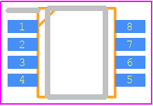 LM358FVM-GTR - ROHM Semiconductor PCB footprint - Small Outline Packages - Small Outline Packages - MSOP8_2024
