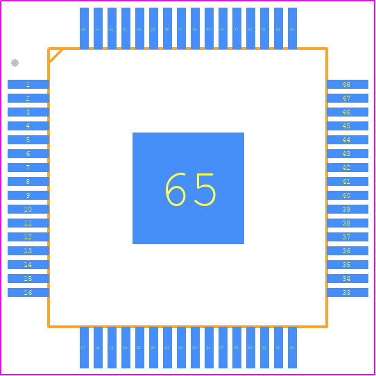 MC33PT2001MAE - NXP PCB footprint - Quad Flat Packages - Quad Flat Packages - SOT1510-1_2026