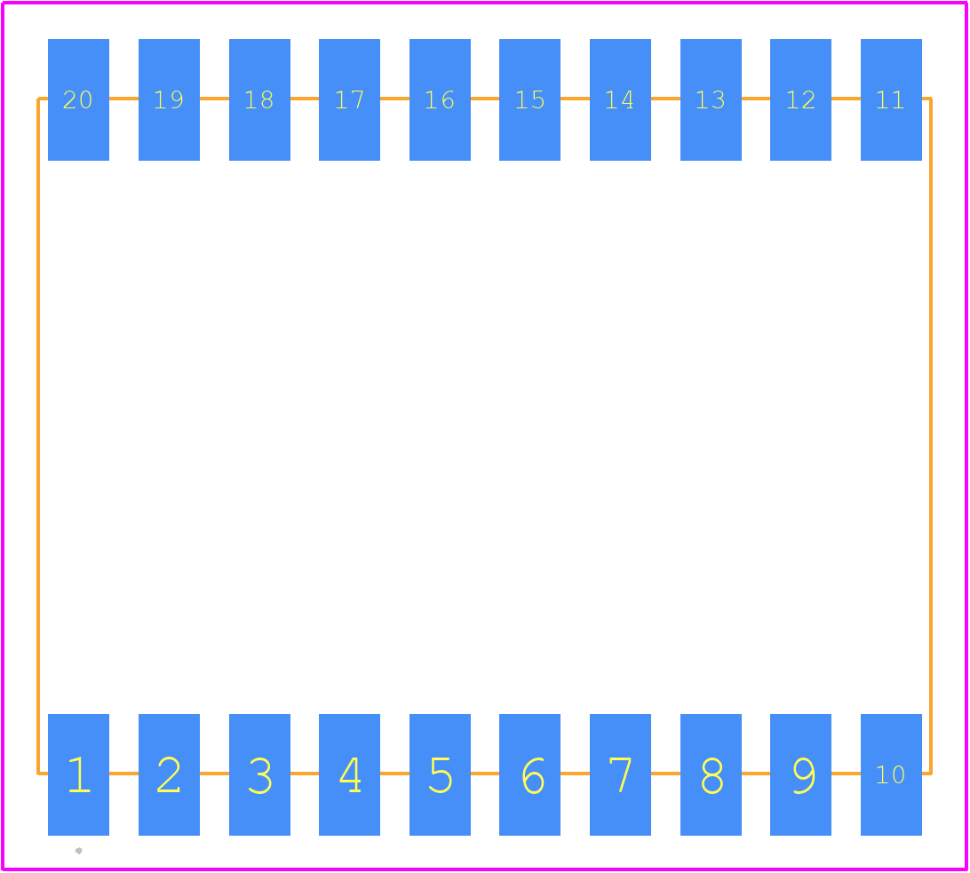 ACDA56-41QBWA/D-F01 - Kingbright PCB footprint - Other - Other - 25.1mm X 19mm X 3.75mm