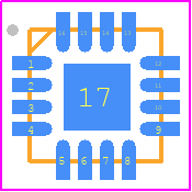 CMD264P3 - CustomMMIC PCB footprint - Quad Flat No-Lead - Quad Flat No-Lead - CMD264P3