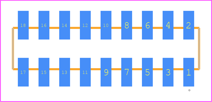 SMM-109-02-L-D-K-TR - SAMTEC PCB footprint - Other - Other - SMM-109-02-XX-D-K-TR