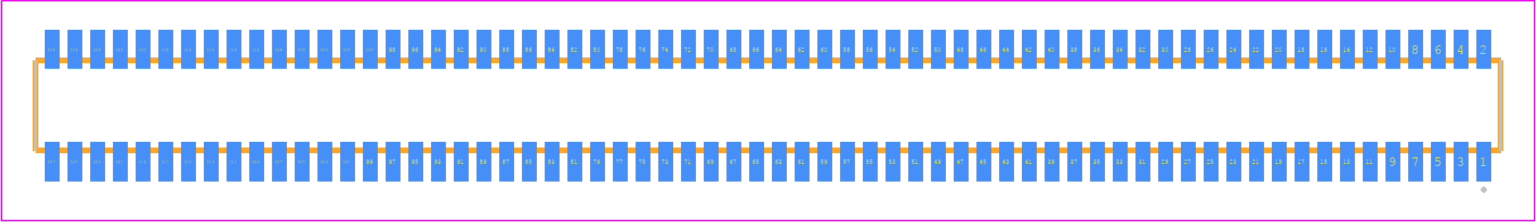 CLE-164-01-G-DV - SAMTEC PCB footprint - Other - Other - CLE-164-01-X-DV