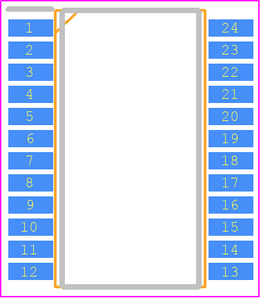 BD62018AFS-E2 - ROHM Semiconductor PCB footprint - Small Outline Packages - Small Outline Packages - SSOP-A24_2021