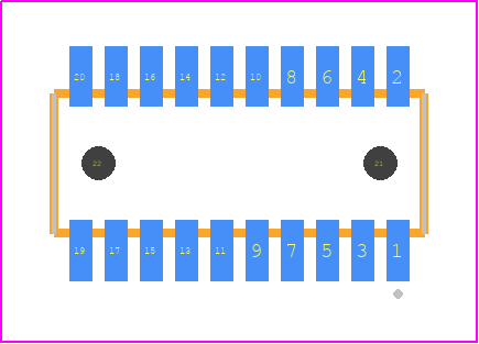 CLE-110-01-F-DV-A - SAMTEC PCB footprint - Other - Other - CLE-110-01-X-DV-A