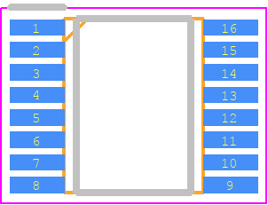 EL5360IU-T13 - Renesas Electronics PCB footprint - Small Outline Packages - Small Outline Packages - MDP0040