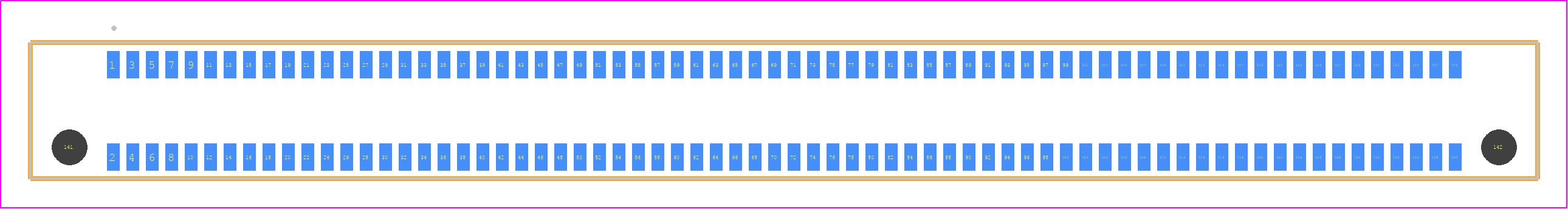 ERM8-070-09.0-L-DV-K-TR - SAMTEC PCB footprint - Other - Other - ERM8-070-YYYY-XXX-DV-K-TR