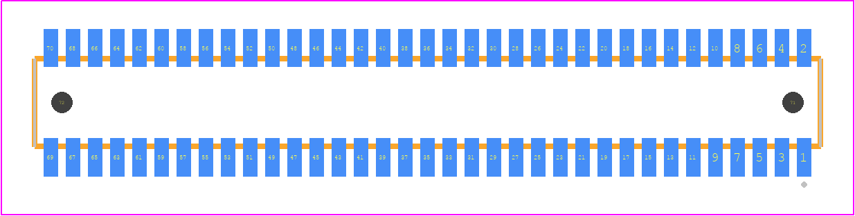 CLE-135-01-G-DV-A - SAMTEC PCB footprint - Other - Other - CLE-135-01-X-DV-A