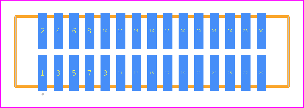 TFM-115-32-L-D-P - SAMTEC PCB footprint - Other - Other - TFM-115-ZZ-XXX-D-P