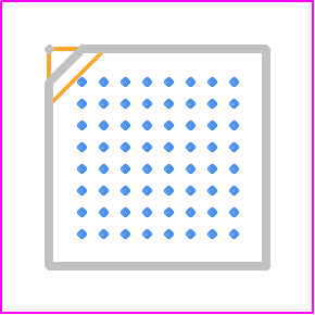 STM32L433RCI3 - STMicroelectronics PCB footprint - BGA - BGA - UFBGA64 package information-