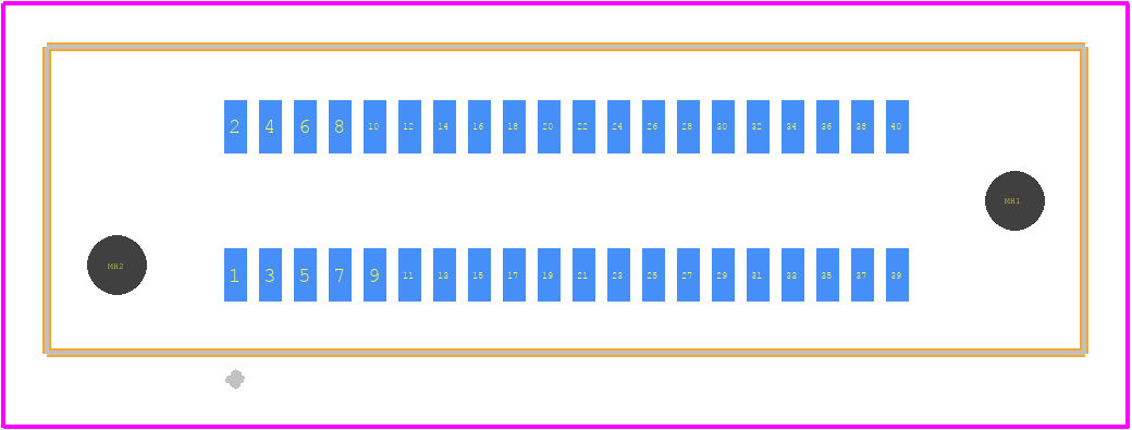 HSEC8-120-01-L-DV-A-PE-K-TR - SAMTEC PCB footprint - Other - Other - HSEC8-120-01-L-DV-A-PE-K-TR