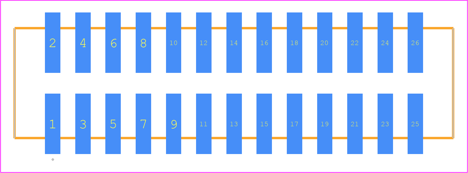 HTSS-113-01-SS-DV - SAMTEC PCB footprint - Other - Other - HTSS-113-01-YY-DV