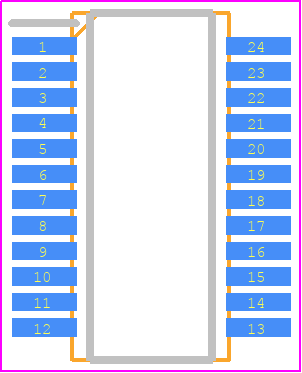 VSSR2401472JUF - Vishay PCB footprint - Small Outline Packages - Small Outline Packages - qsop-24