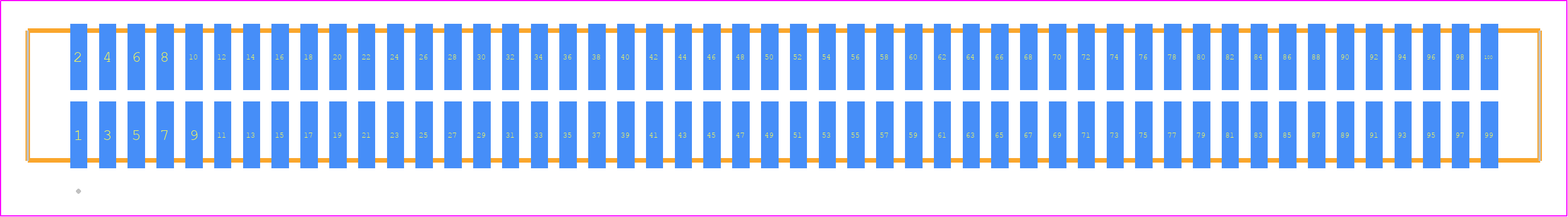 TFM-150-22-L-D - SAMTEC PCB footprint - Other - Other - TFM-150-ZZ-XXX-D